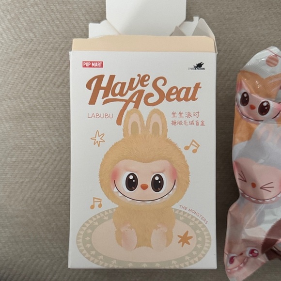POP MART Accessories - LABUBU HAVE A SEAT Vinyl Plush Blind Box Mystery Un-Opened In The Bag!!!